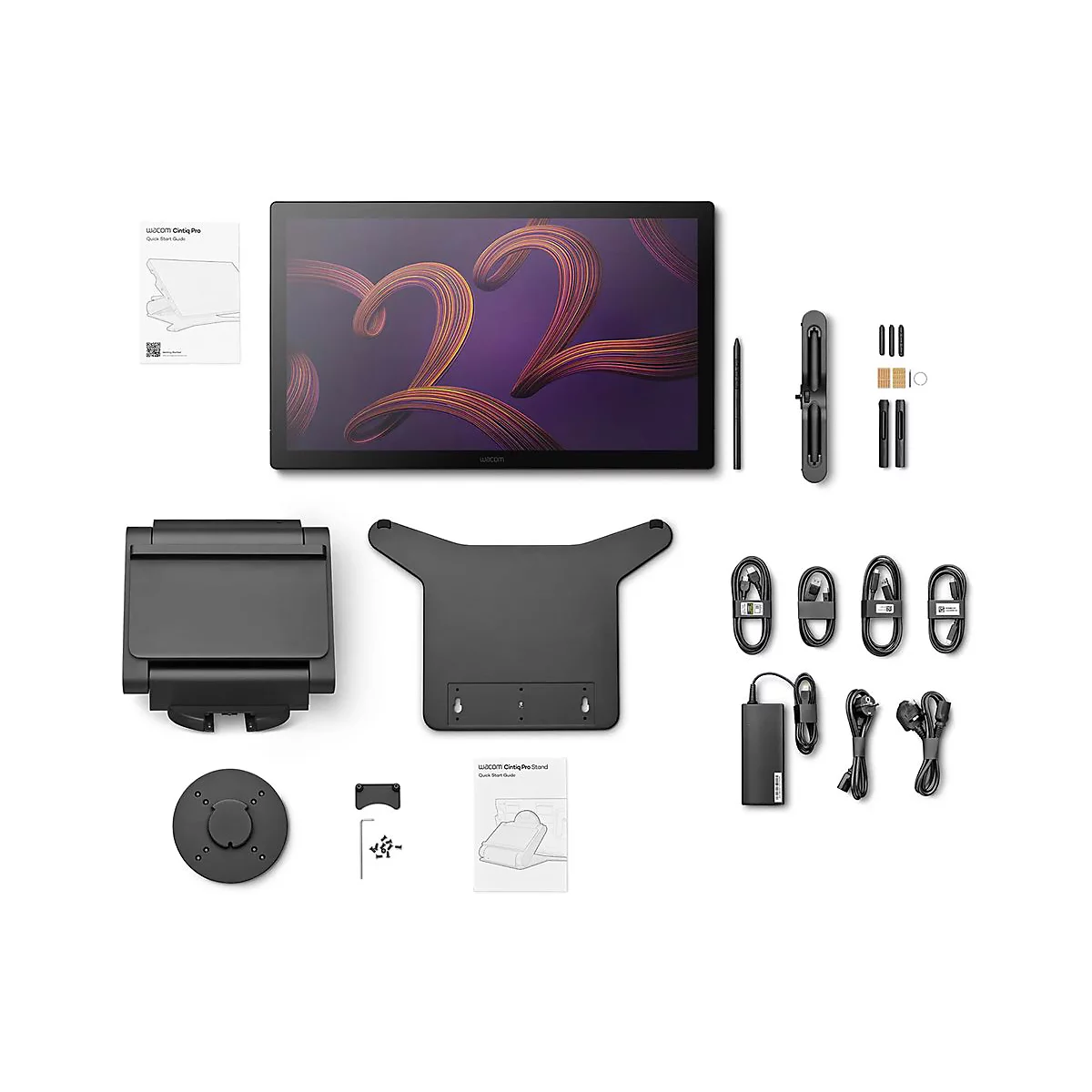 Wacom Cintiq Pro 22 - Digitalisierer mit LCD Anzeige - 47.6 x 26.8 cm - Multi-Touch - elektromagnetisch - 8 Tasten