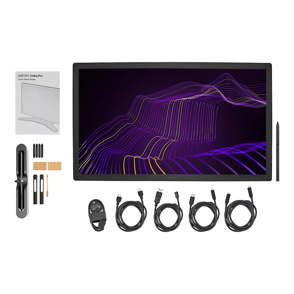 Wacom Cintiq Pro 27 - Digitalisierer mit LCD Anzeige - 59.6 x 33.5 cm - Multi-Touch - elektromagnetisch - kabelgebunden