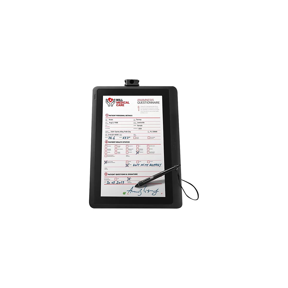 Wacom DTK-1660E - Digitalisierer mit LCD Anzeige - 34.42 x 19.36 cm - elektromagnetisch - kabelgebunden - HDMI, USB 2.0