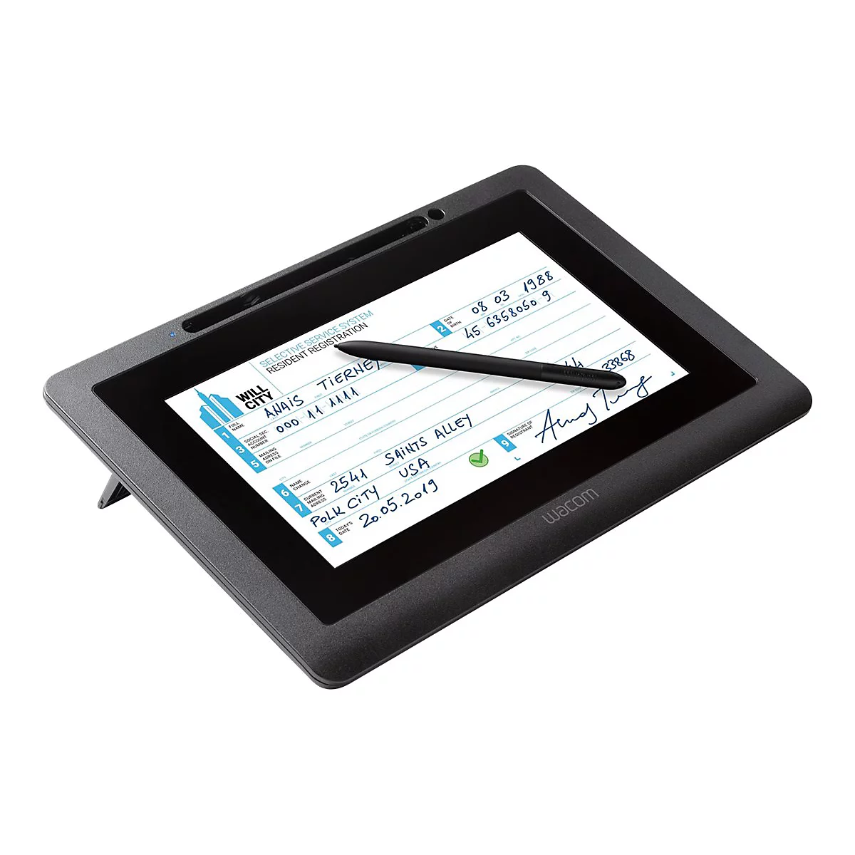 Wacom DTU-1031AX - Digitalisierer mit LCD Anzeige - 22.3 x 12.5 cm - elektromagnetisch - kabelgebunden - USB