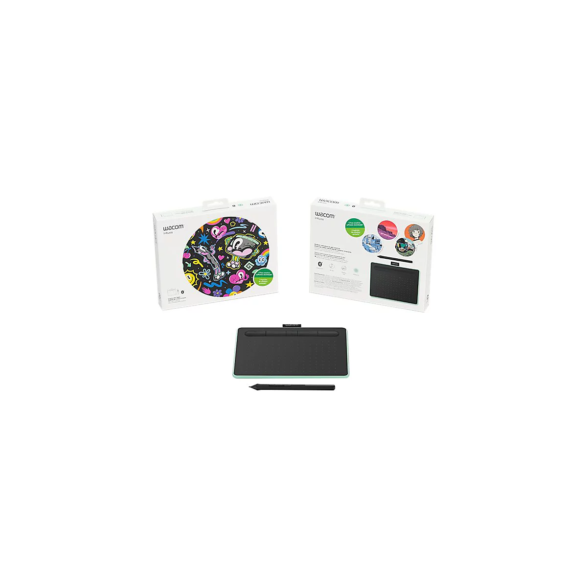 Wacom Intuos M with Bluetooth - Digitalisierer - USB, Bluetooth 4.2 - Pistachio Green