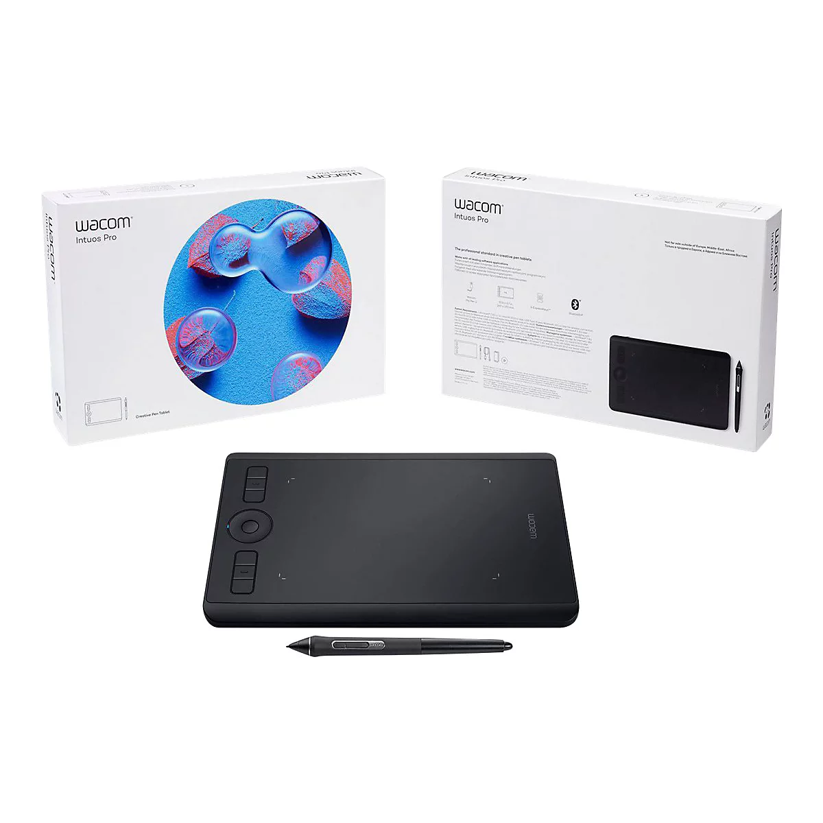 Wacom Intuos Pro Small - Digitalisierer - Bluetooth, USB 2.0 - Schwarz