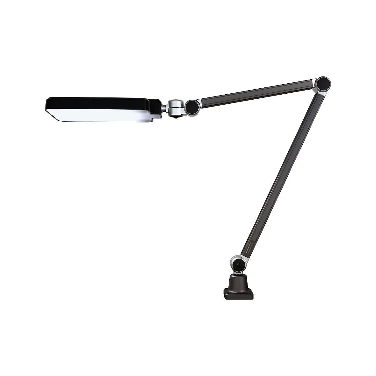 Waldmann LED-pendelarmatuur ROCIA.planar, vermogen 18 W, 1500 lm, lichtkleur 5000 K, diepzwart