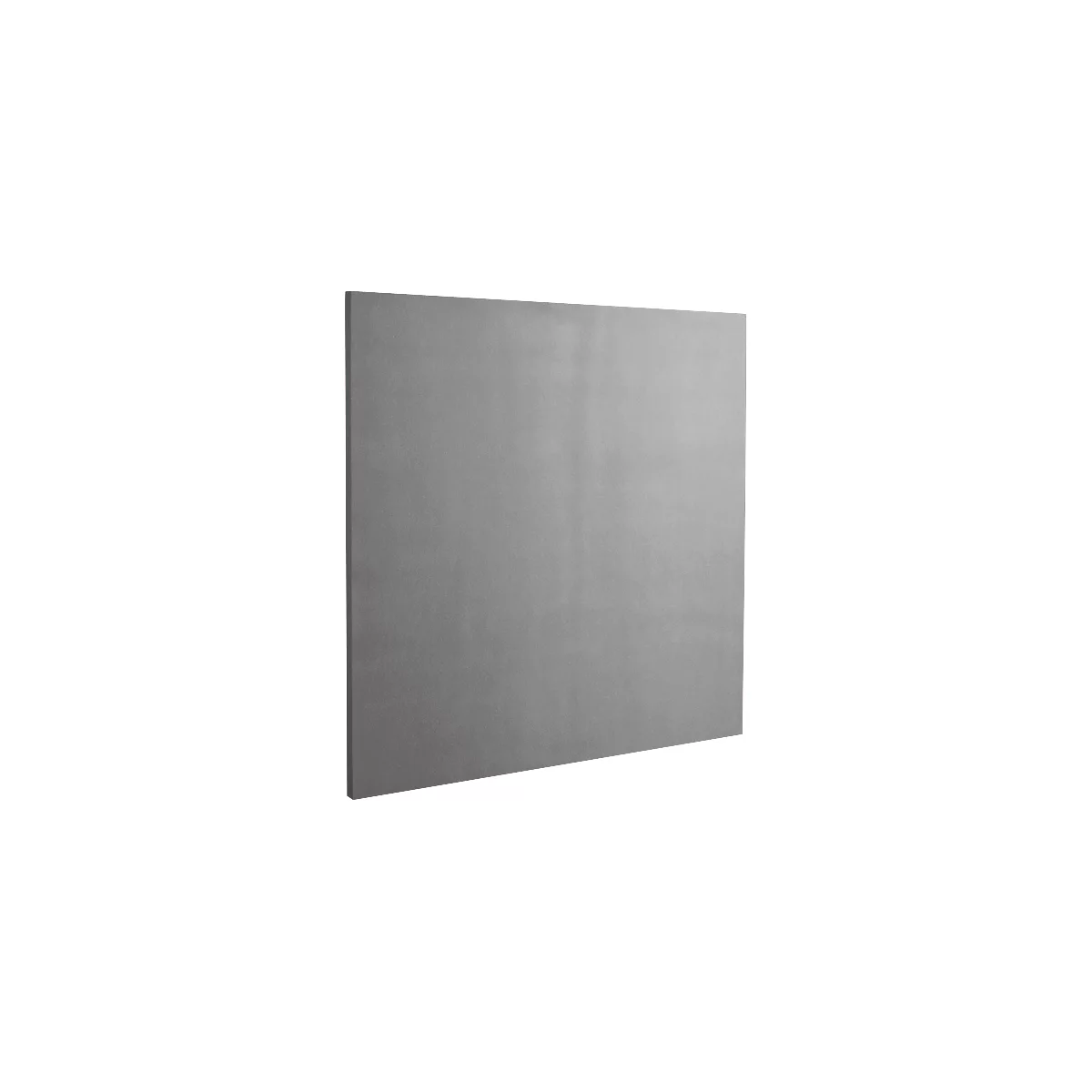 Gray, rectangular plate, slightly angled. The surface is slightly textured.