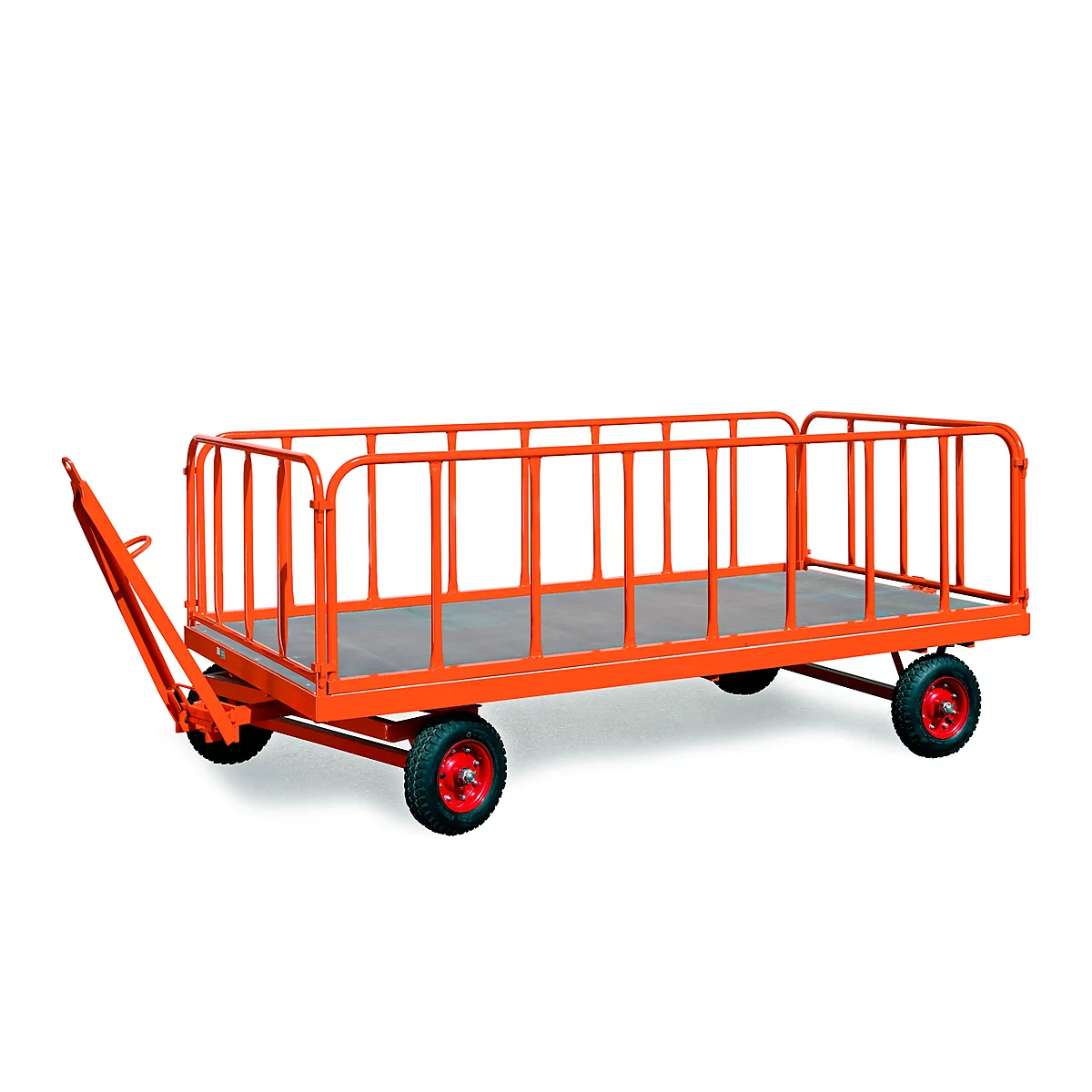 Wand van stalen buis, 4 stuks, 750 mm hoog, insteekbaar, lange zijden inhangbaar