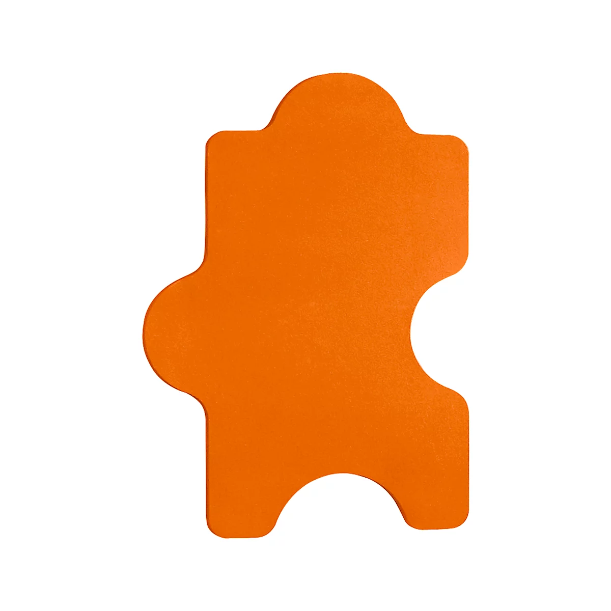 Wandabsorber Puzzle, B 1000 x H 500 mm, Polyestervlies in Filzoptik, orange