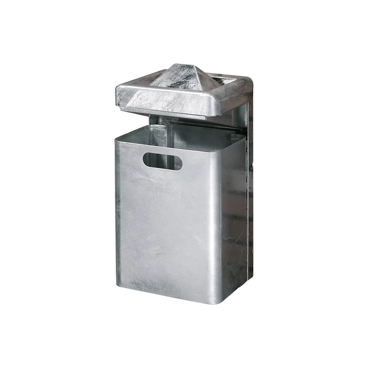 Wandasbak-/Afvalcombinatie, 35 liter, gegalvaniseerd