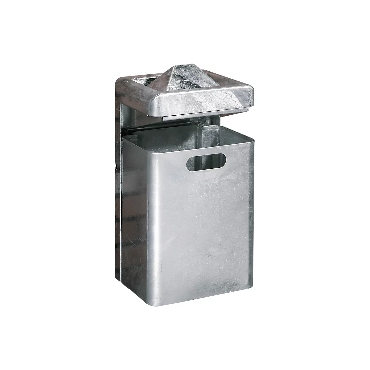 Wandasbak-/Afvalcombinatie, 35 liter, gegalvaniseerd