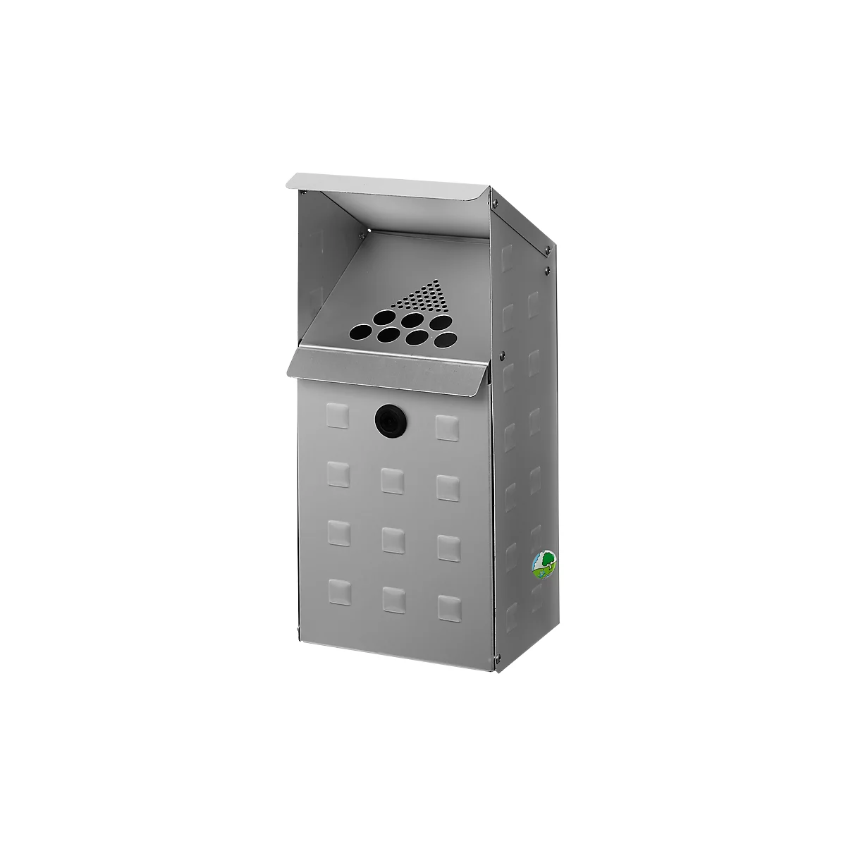 Wandasbak met dak, Aluminium geanodiseerd