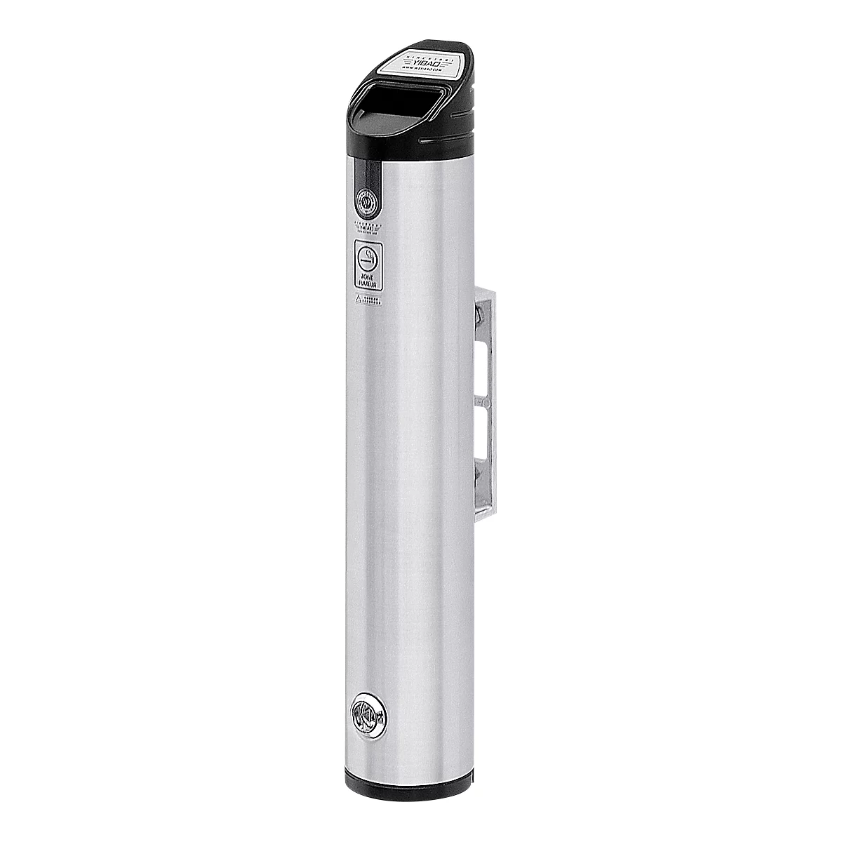 Wandasbak van aluminium, rond