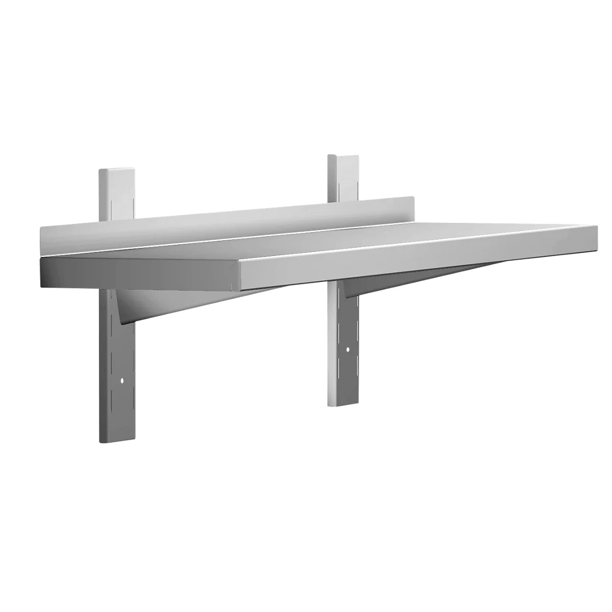 Wandbord met consoles, 1600 x 300 mm