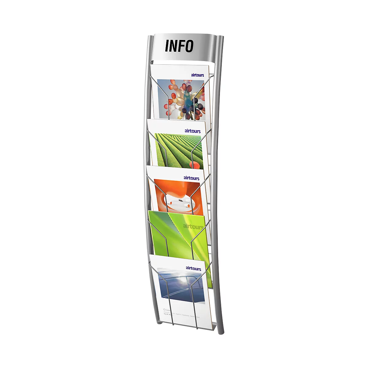 Wandfolderhouder Filio, incl. materiaal voor wandmontage, staal