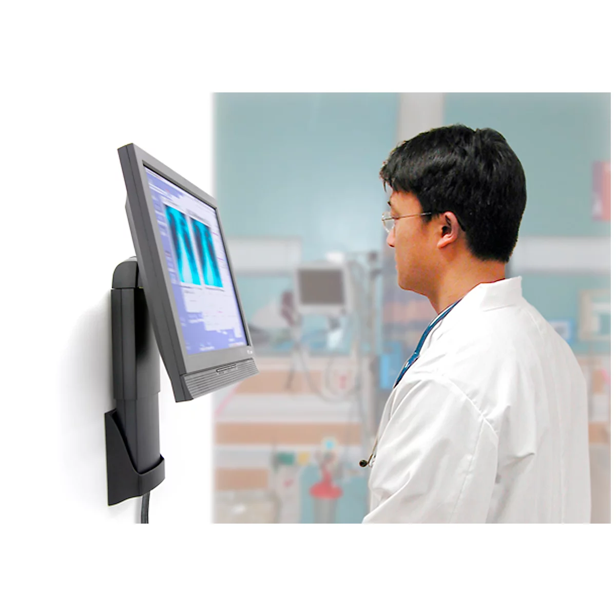 Wandhalterung Ergotron LCD Neo-Flex, Monitorgröße 15' - 24', neig- und schwenkbar