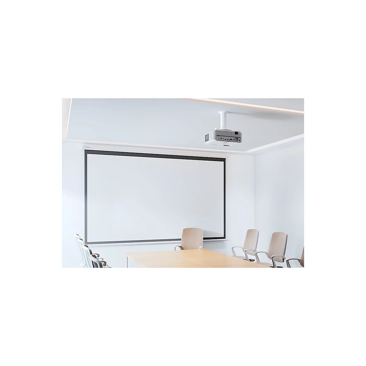 Wandhalterung Neomounts® by Newstar BEAMER-C80, universell für 1 Beamer bis 15 kg, voll beweglich, höhenverstellbar, Kabelmanagement, weiß