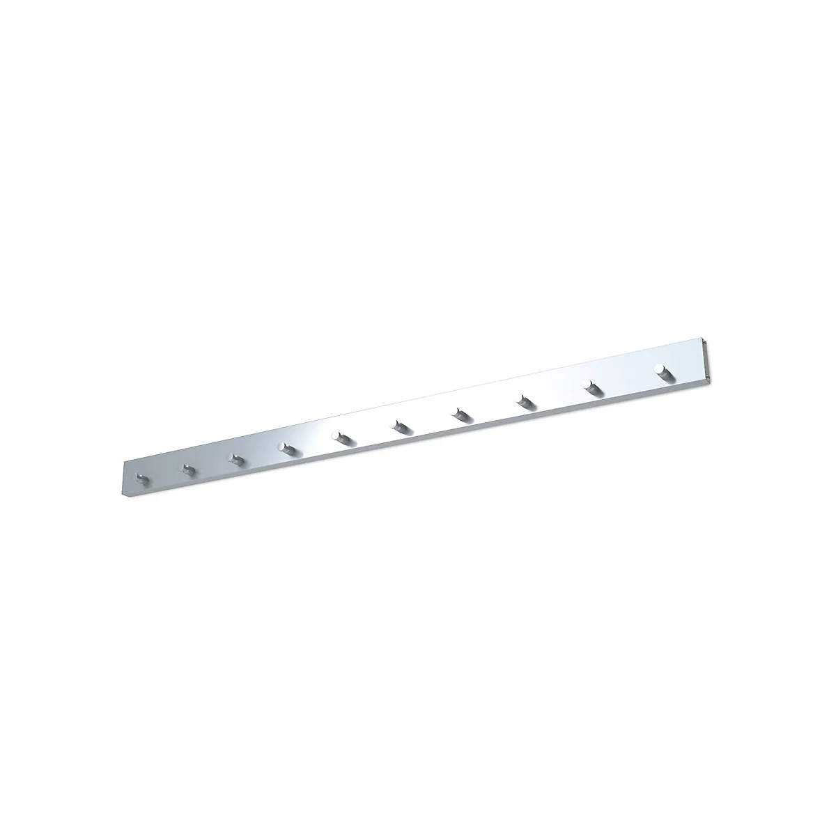 Wandkapstok - 10 haken - aluminium