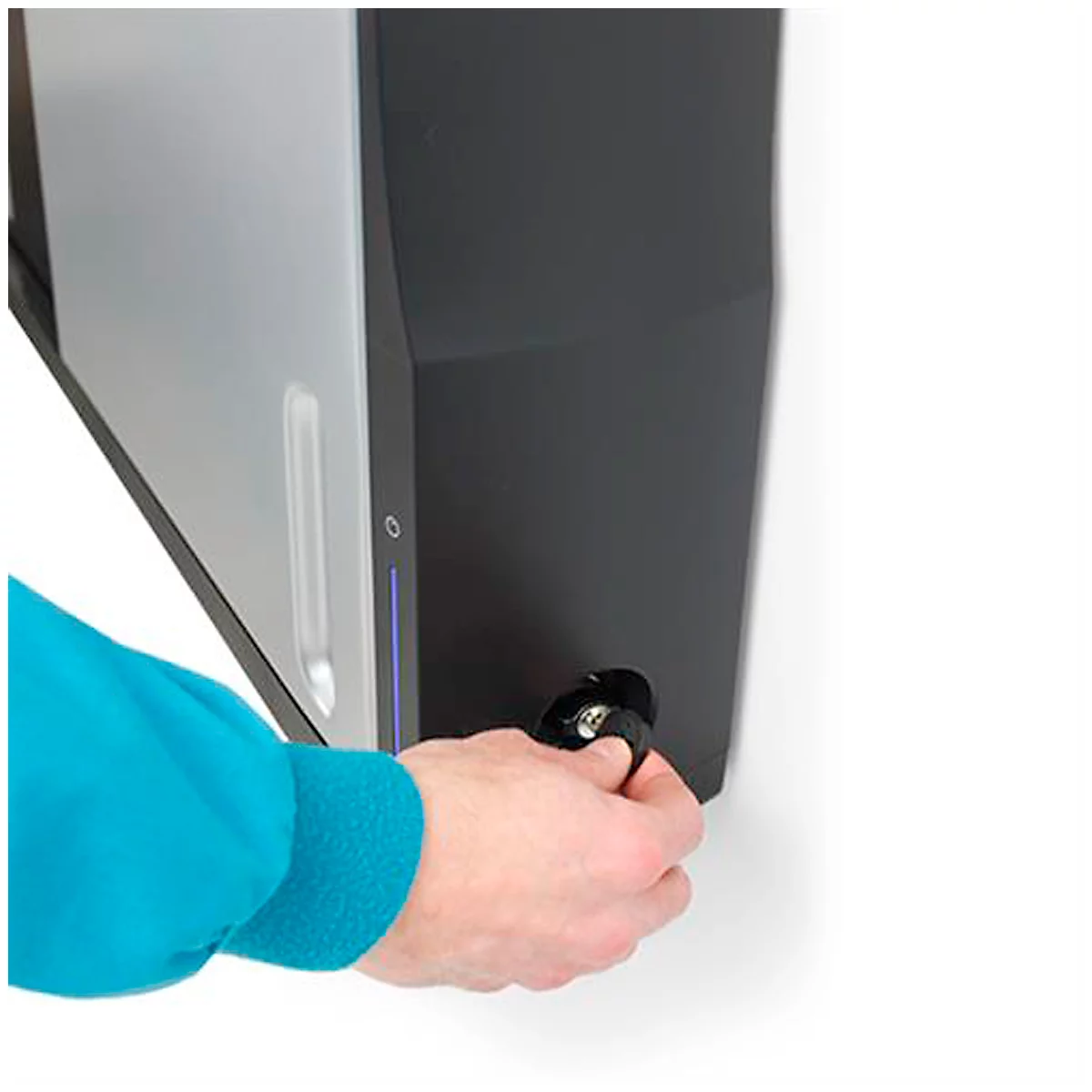 Wandlaadkast ergotron® Zip12, tot 12 apparaten, compatibel met veel notebooks en Chromebooks tot 12', 3 compartimenten, B 669 x D 115 x H 905 mm