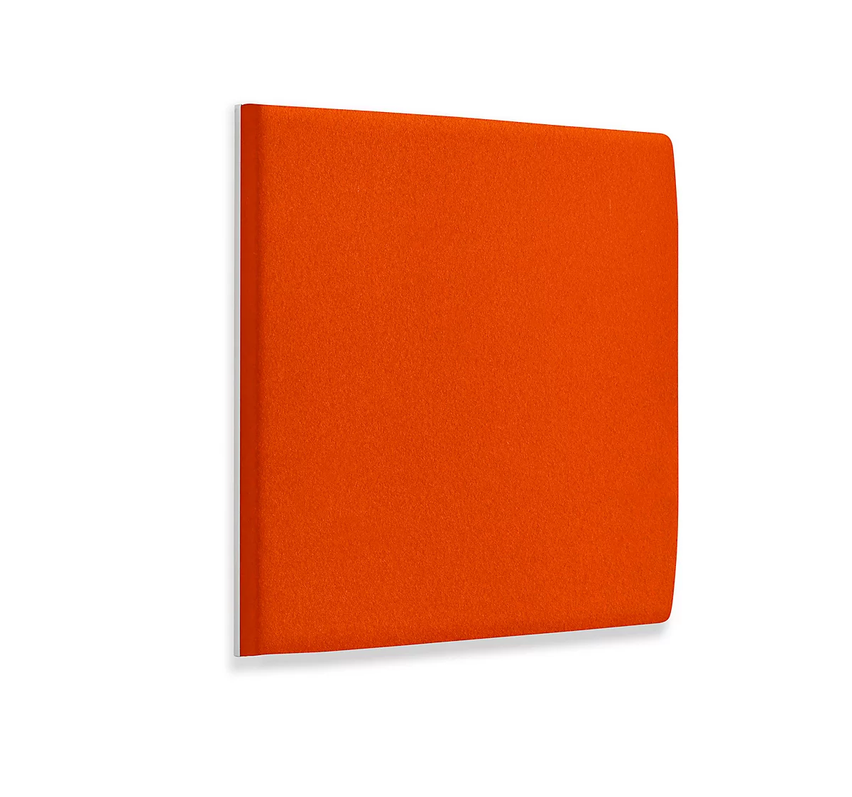 Wandpaneele m. Alurahmen, B 600 x T 600 x H 60 mm, glatte Oberfläche, orange