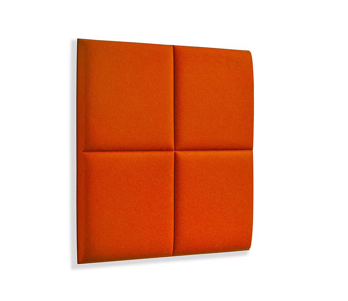 Wandpaneele m. Magnetbefestigung, B 604 x T 604 x H 47 mm, versch. 4 Square-Design, orange