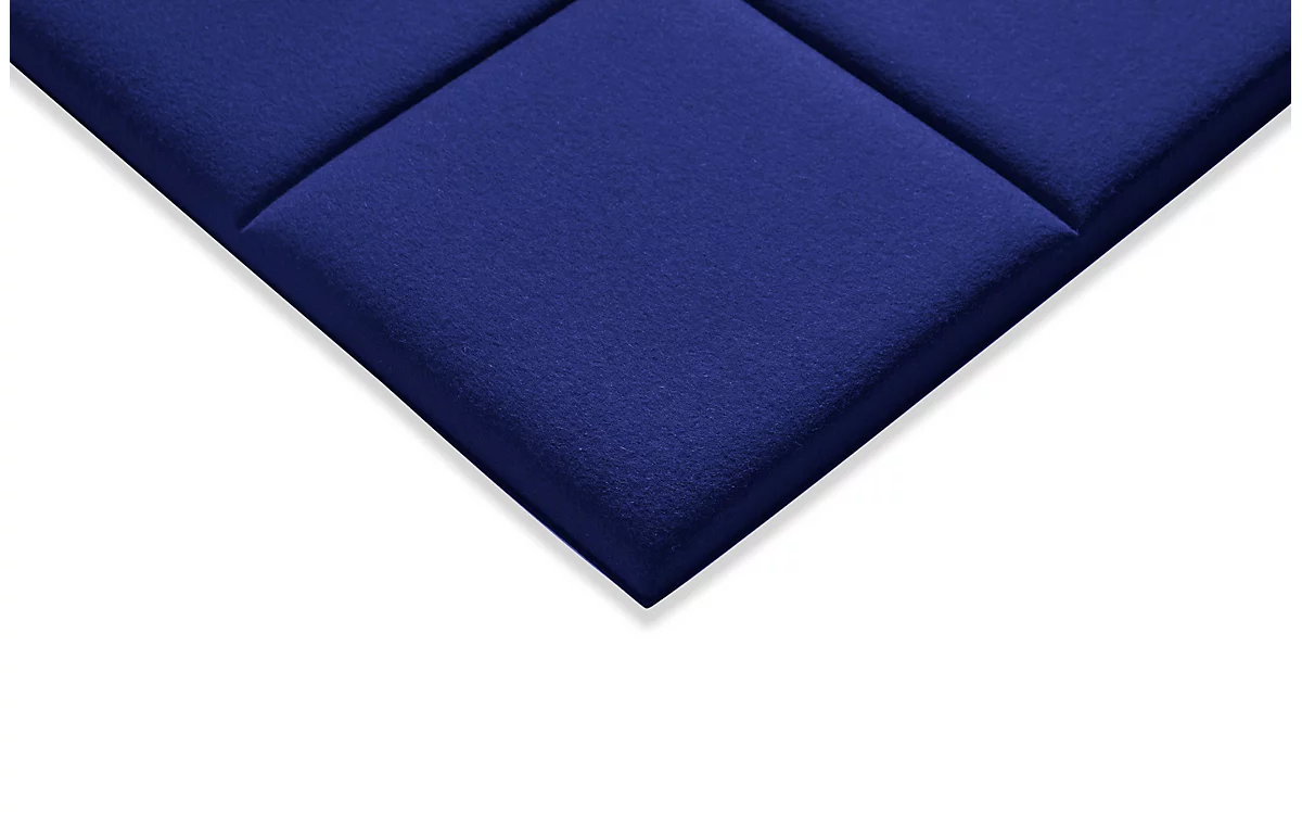 Wandpaneele m. Magnetbefestigung, B 604 x T 604 x H 47 mm, versch. 9 Square-Design, dunkelblau