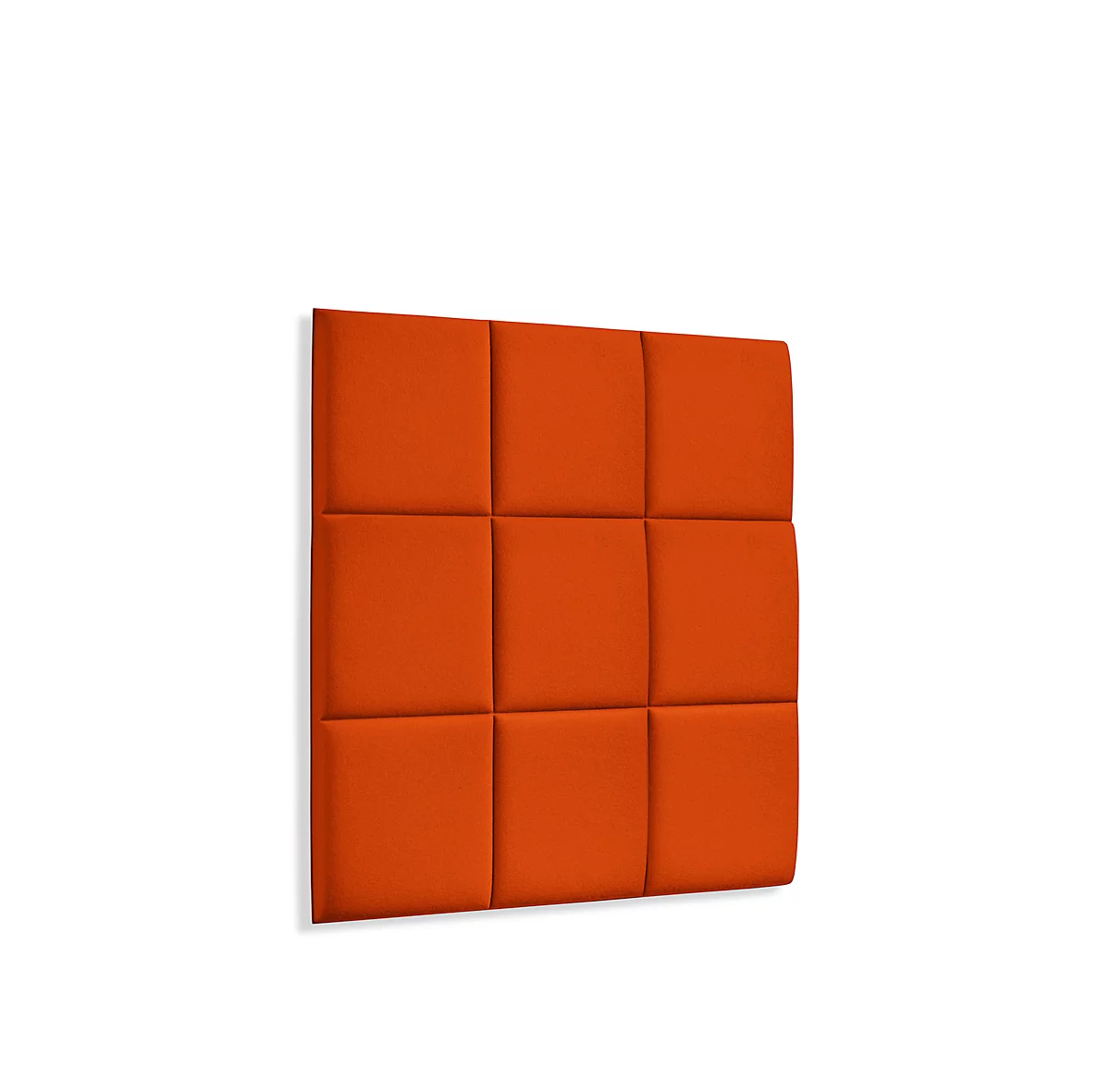 Wandpaneele m. Magnetbefestigung, B 604 x T 604 x H 47 mm, versch. 9 Square-Design, orange