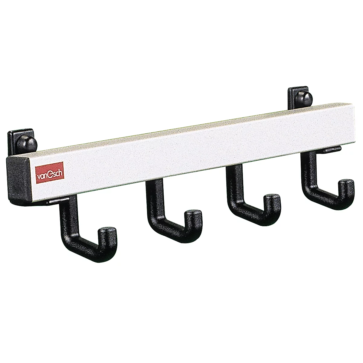Wandprofiel met 4 afzonderlijke haken