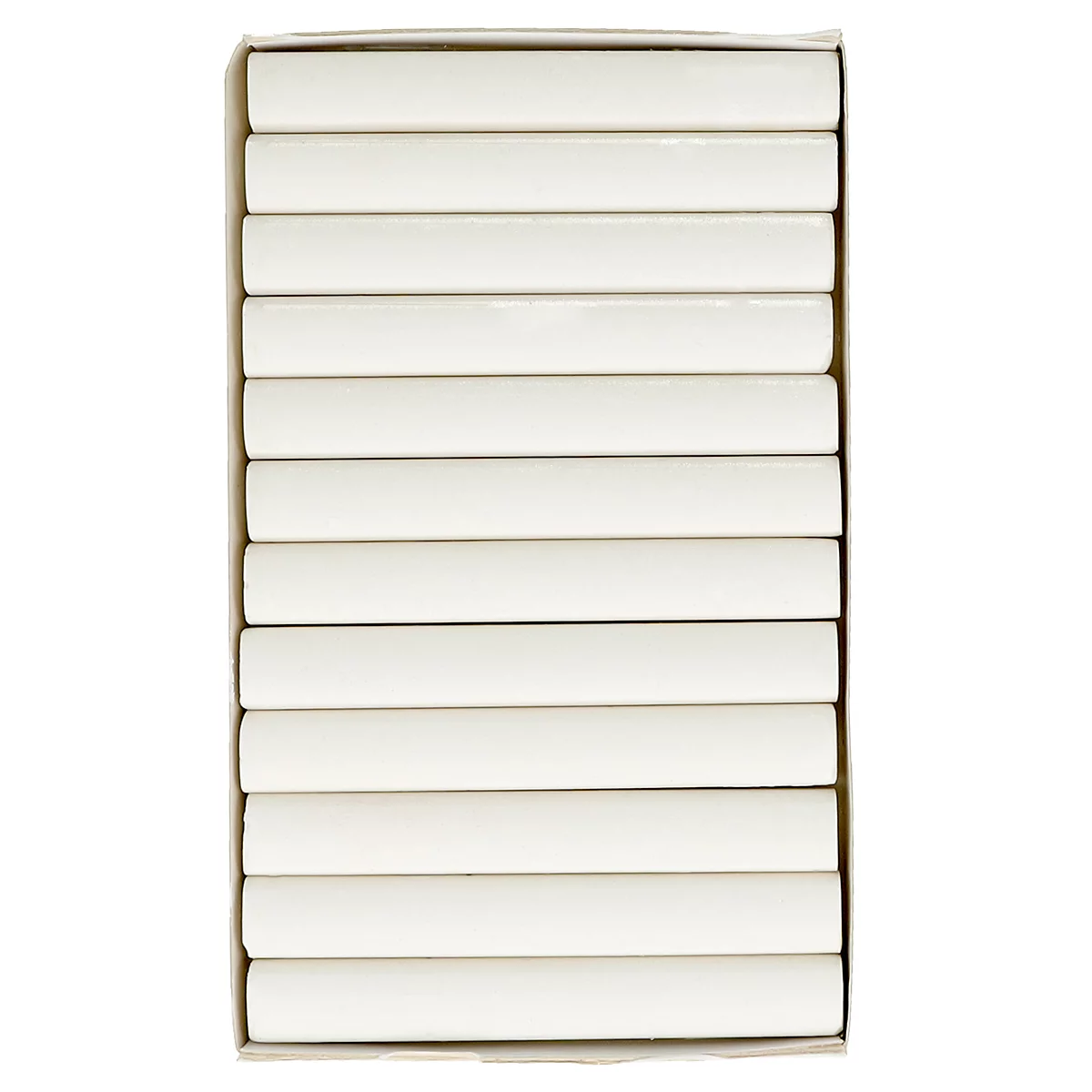 Wandtafelkreide Westcott, weiß, staubarm, leicht abwaschbar, 12 x 84 mm, 12 Stück