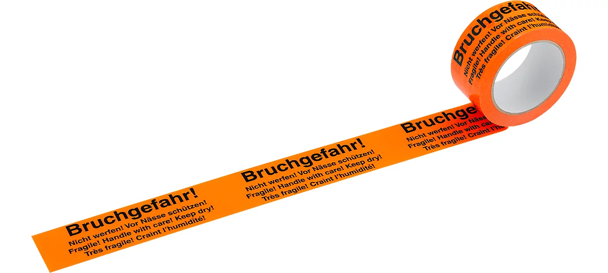 Warnband "BRUCHGEFAHR", 66 m x 50 mm