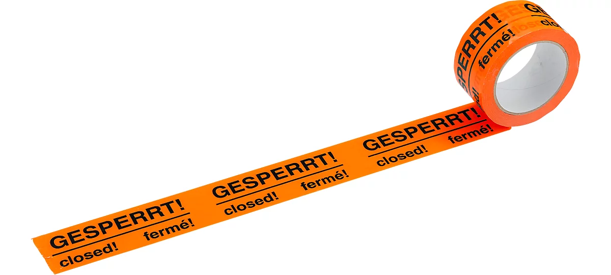 Warnband "GESPERRT", 66 m x 50 mm