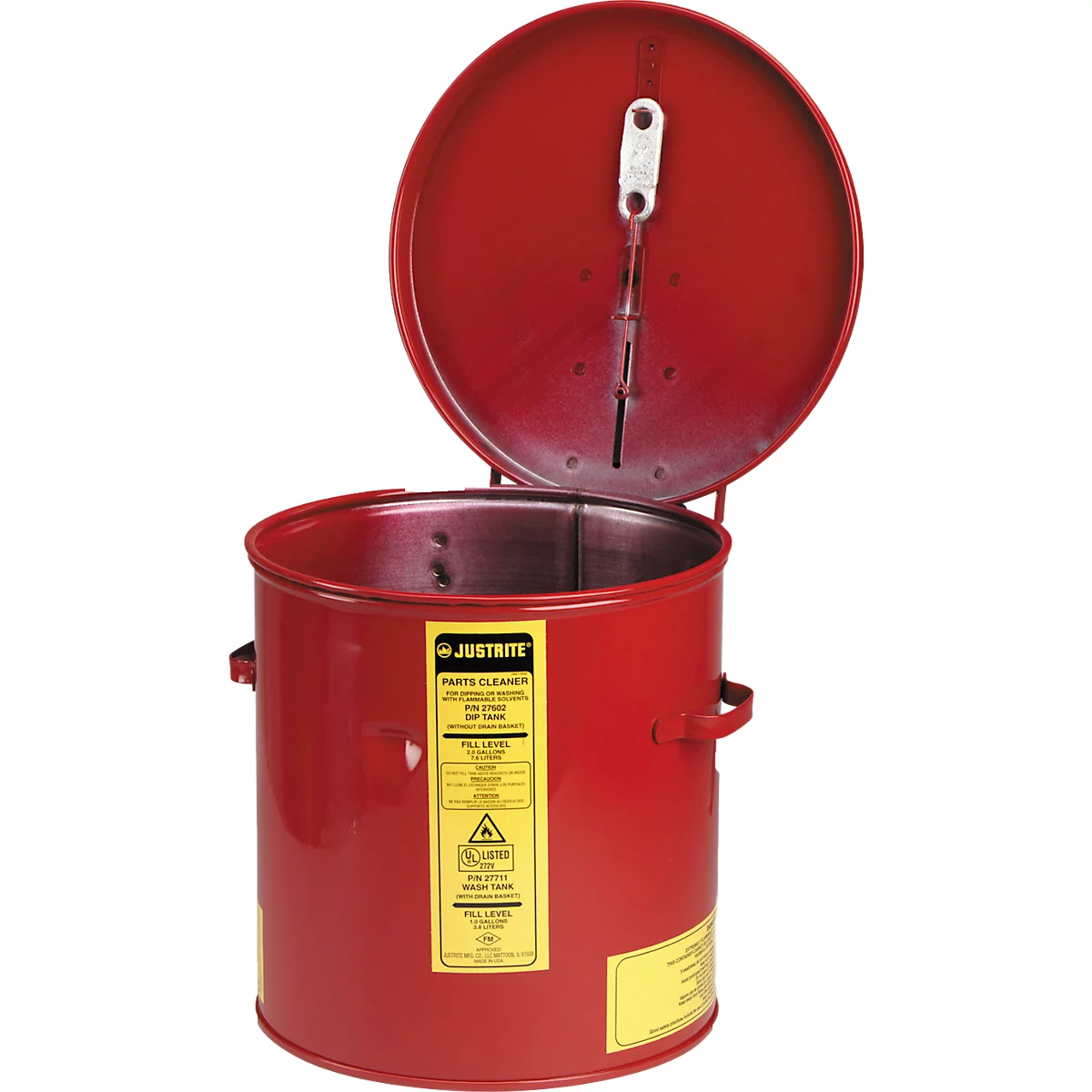 Was- en dompelbak PREMIUM LINE, rood, 8 l