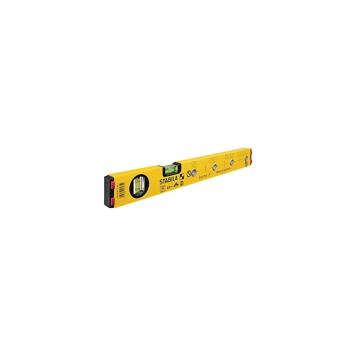 Waterpas 70 Electrisch 43cm Alu.geel ± 0,5mm/m STABILA
