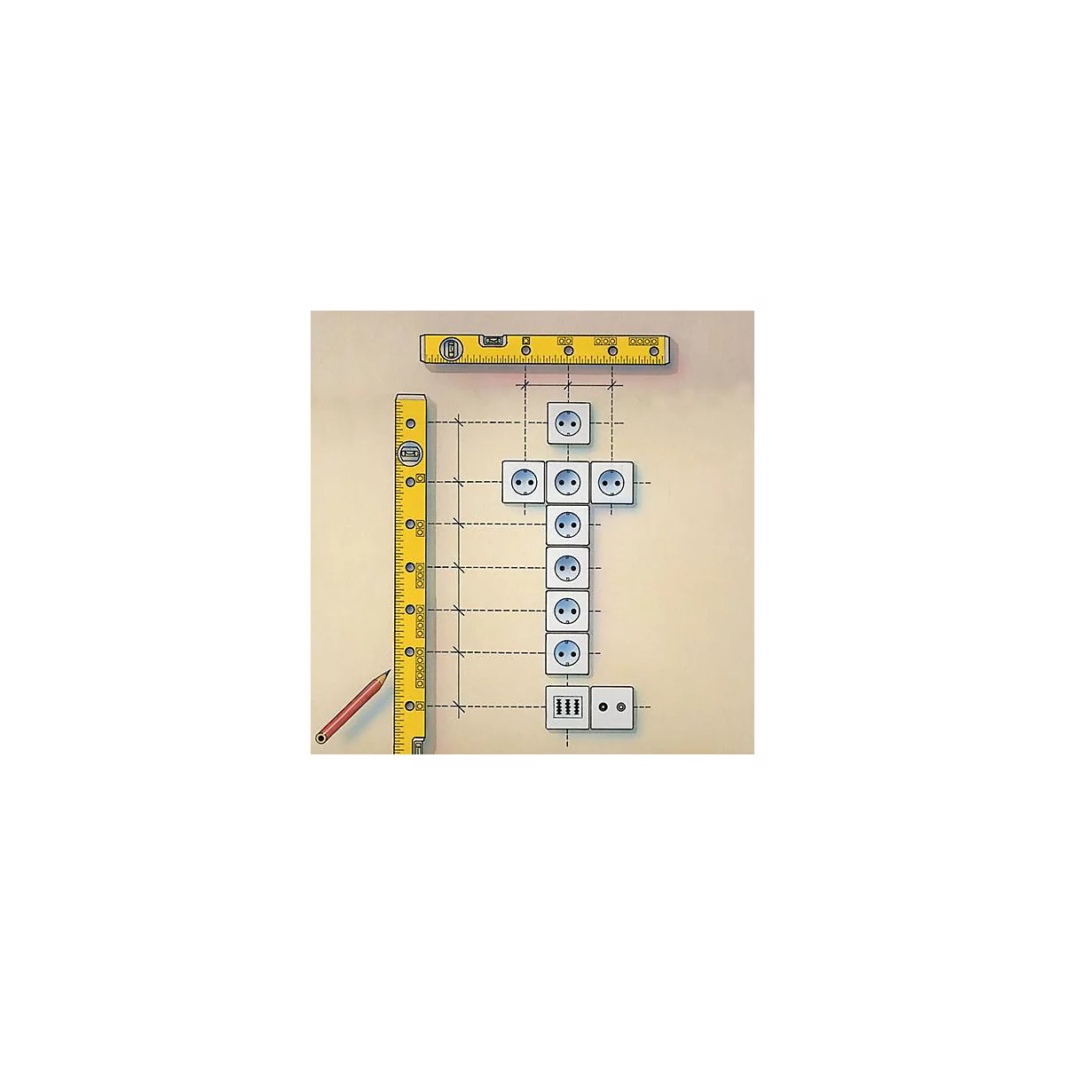 Waterpas 70 Electrisch 43cm Alu.geel ± 0,5mm/m STABILA