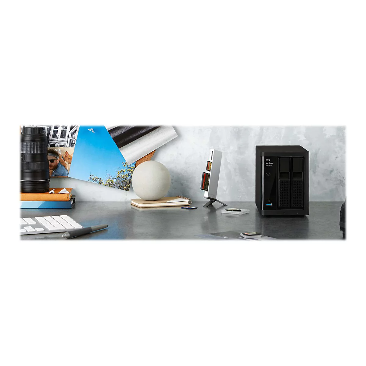 WD My Cloud PR2100 WDBBCL0160JBK - NAS-Server - 2 Schächte - 16 TB - HDD 8 TB x 2 - RAID RAID 0, 1, JBOD