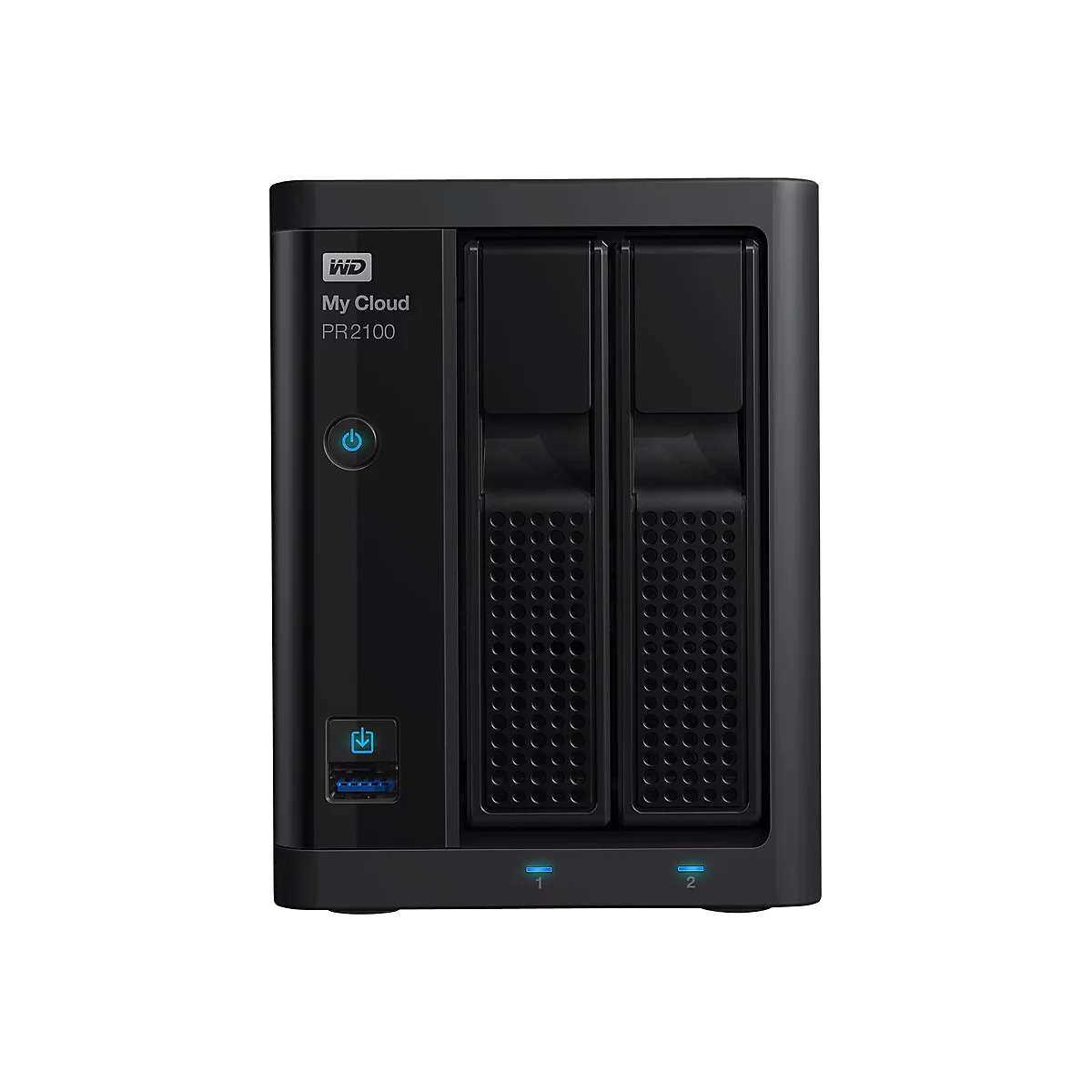 WD My Cloud PR2100 WDBBCL0160JBK - NAS-Server - 2 Schächte - 16 TB - HDD 8 TB x 2 - RAID RAID 0, 1, JBOD