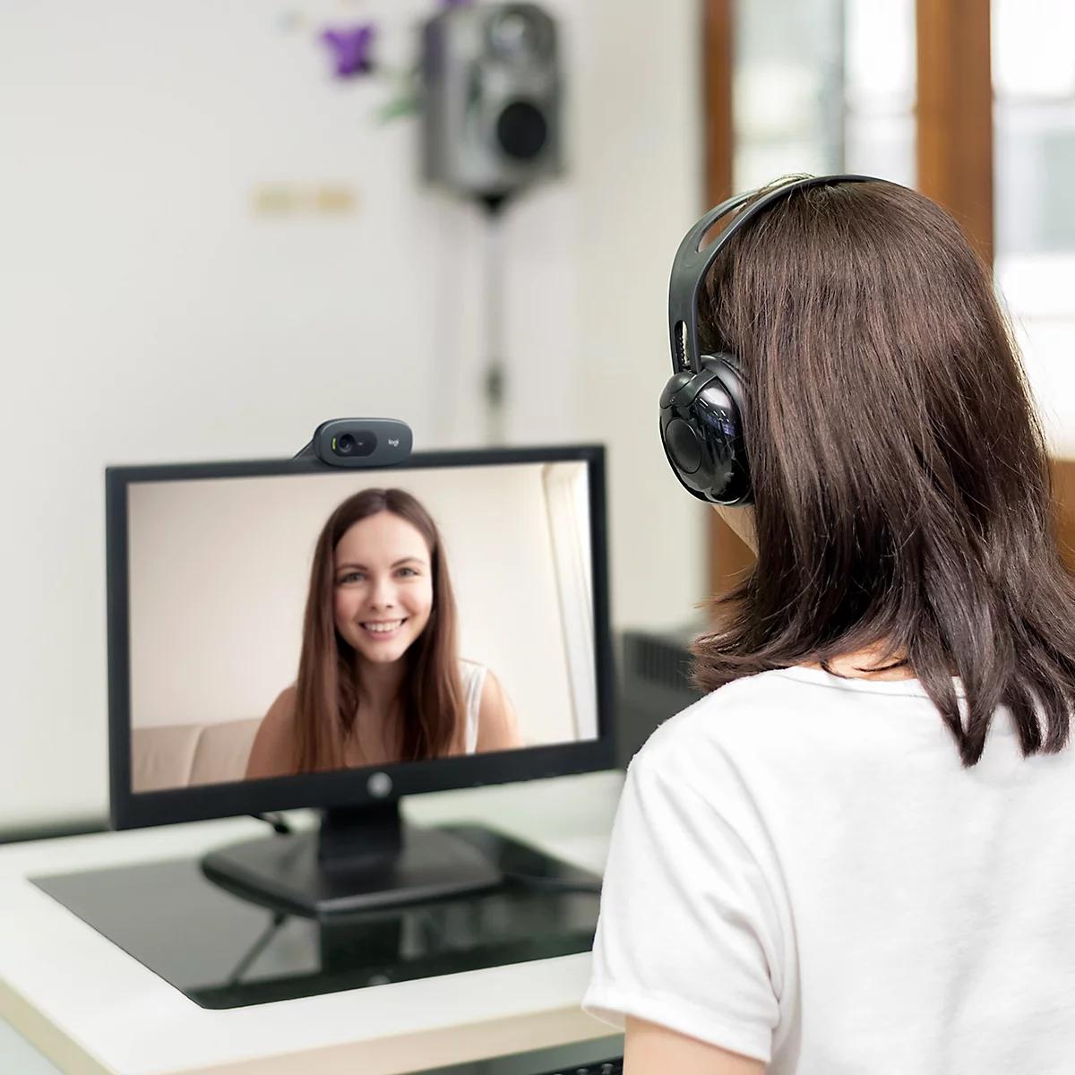 Webcam HD C270 Logitech, Vidéos HD 720p, photos 3 mégapixels,