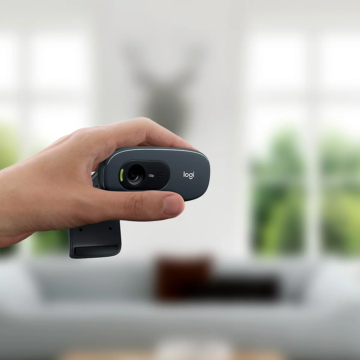 Webcam Logitech HD C270, HD Videos 720p, 3 Megapixel-Fotos