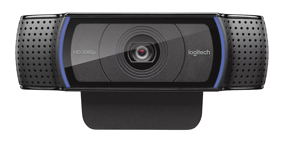Webcam Logitech HD C920 Full HD 1080p-Auflösung, 2 Mikrofone, Brilliante 15 MP-Fotos