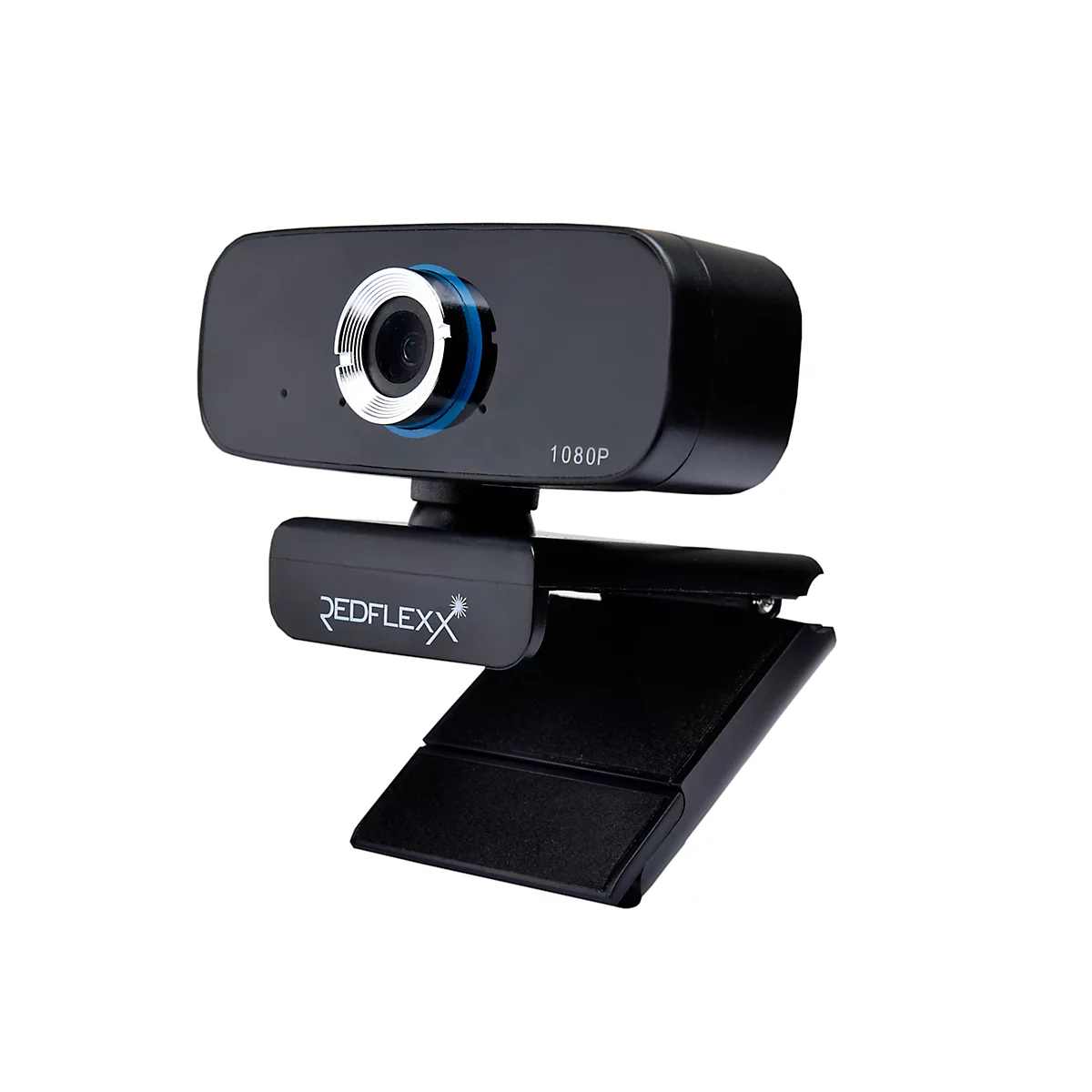 Webcam REDFLEXX REDCAM RC-250, Full HD, 1920 x 1080 px, USB 2.0, joint panoramique 360/90°, compression vidéo, noir