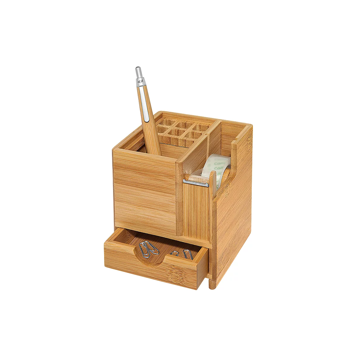WEDO bureau organizer CUBE, van bamboe