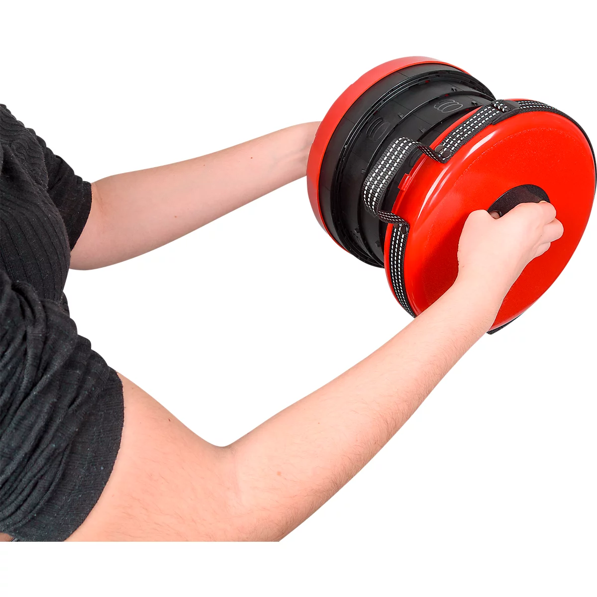 WEDO® SITTOGO®NXT telescopische kruk, opvouwbaar, in hoogte verstelbaar, met schouderriem, tot 150 kg, ABS-kunststof, rood