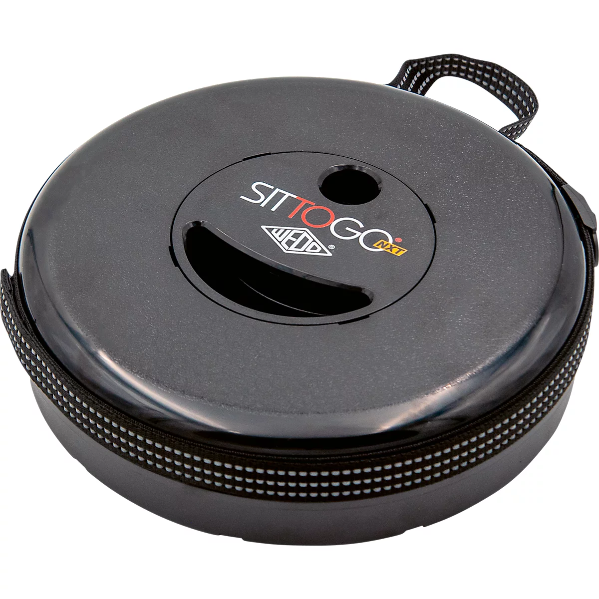 WEDO® SITTOGO®NXT telescopische kruk, opvouwbaar, in hoogte verstelbaar, met schouderriem, tot 150 kg, ABS-kunststof, zwart