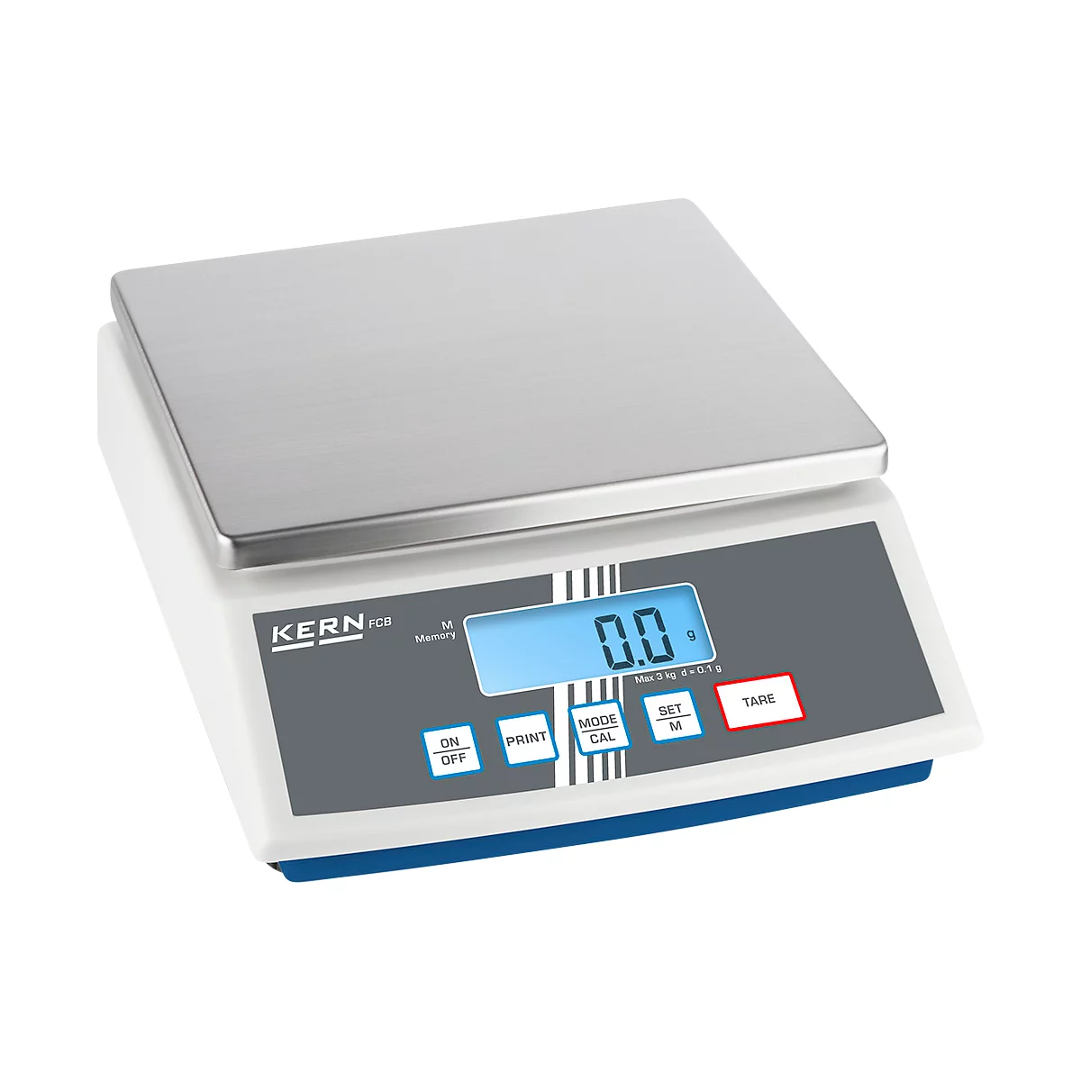 Weegschaal FCB, tweede display op de achterzijde, PRE-TARE functie, RS-232, weegbereik max. 8 kg