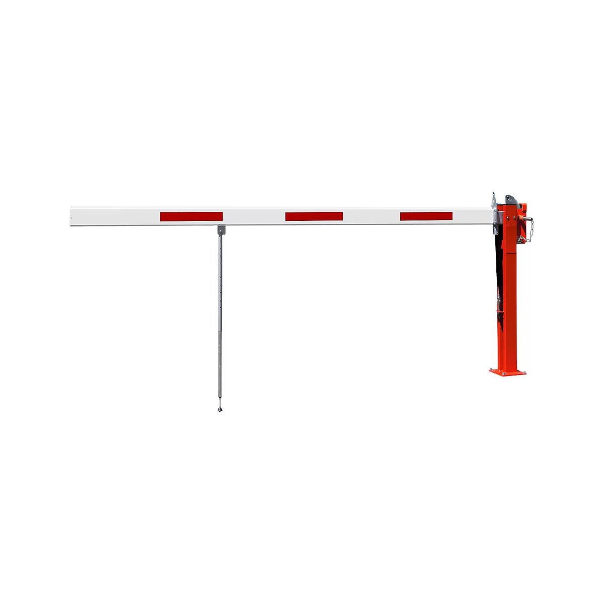Wegesperre mit Gasdruckfeder, Pendelstütze, 3230 mm