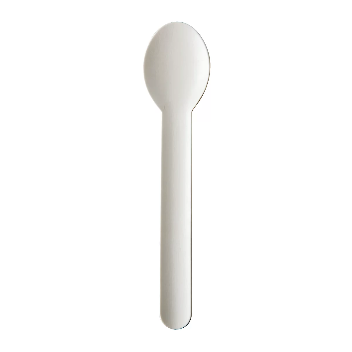 Wegwerpbestek Papstar Pure, lepel, L 155 mm, biologisch afbreekbaar, gemaakt van FSC®-gecertificeerd papier, wit, 100 stuks