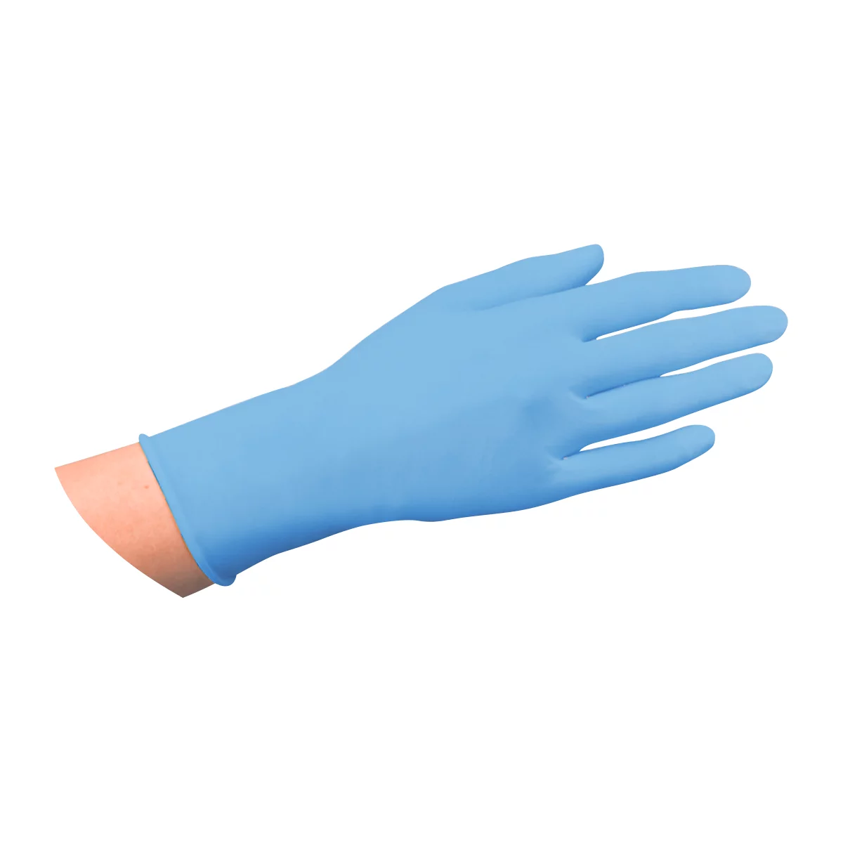 Wegwerphandschoenen Medi-Inn® PS Latex Blue Grip, voor links/rechts, poedervrij, niet-steriel, geschikt voor voeding, maat M, natuurlatex, blauw, 100 stuks