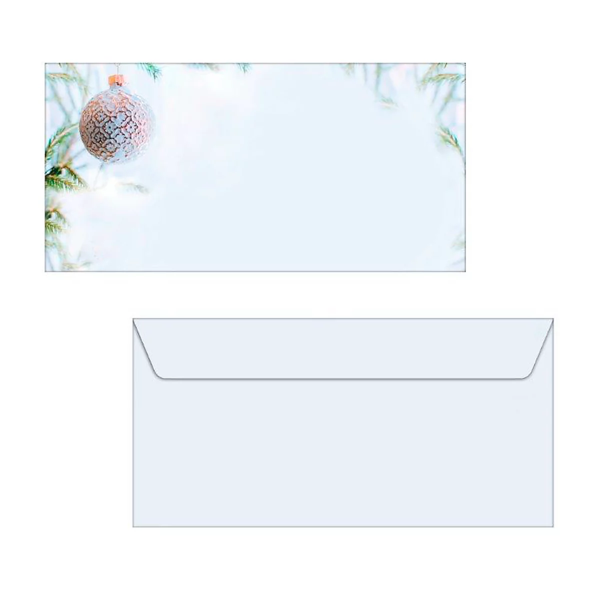 Weihnachtsumschlag 'Winter Mood', 50 Umschläge ohne Fenster, DIN Lang, Inkjet- & Laserdrucker