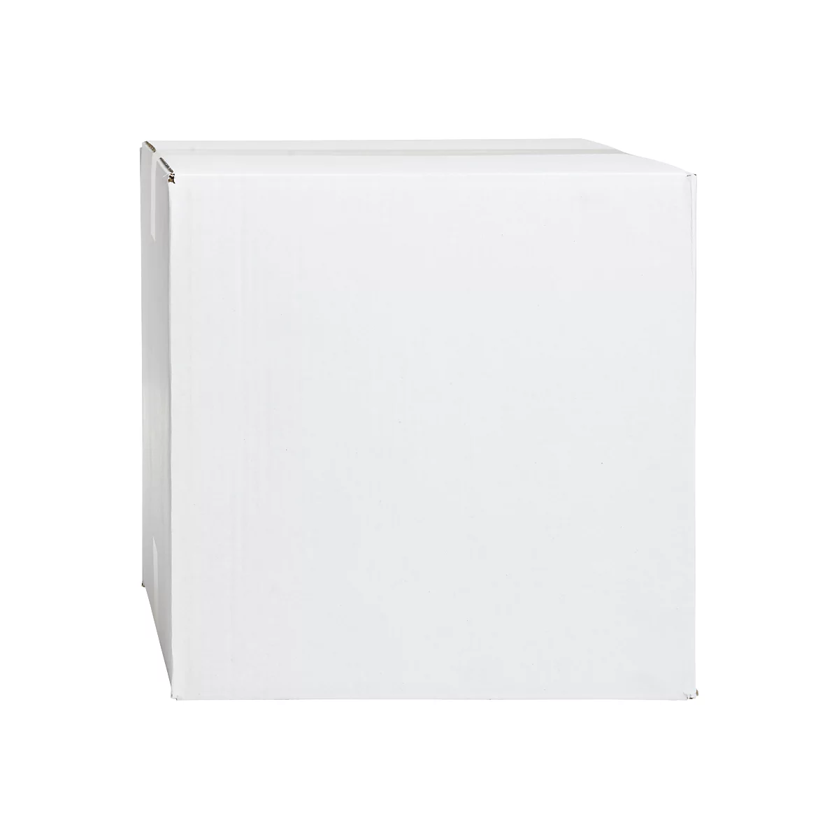 Weiße Wellpapp-Faltkartons, 1-wellig, 300 x 300 x 300 mm