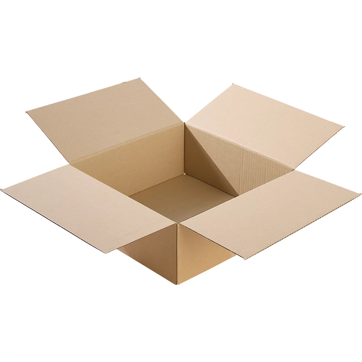 Wellpappkartons, 392x392x150 mm, Quadrat