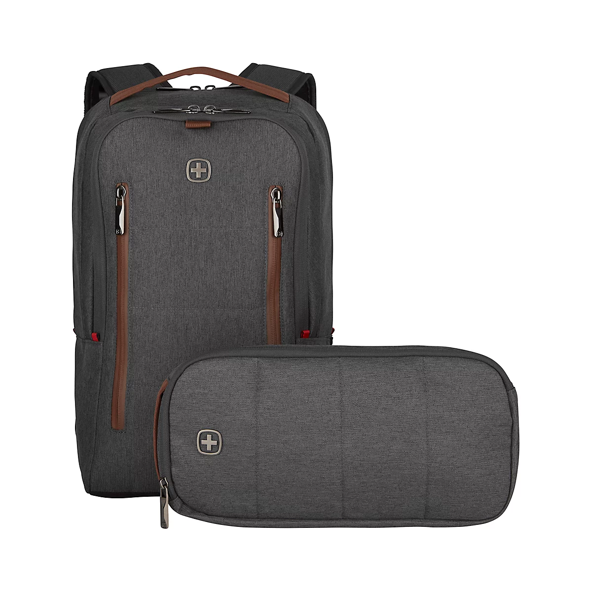 Wenger CityUpgrade laptoprugzak, 15 l, voor laptops tot 16' &amp; tablets tot 12', set, laptop- &amp; tabletvak, l 170 x b 280 x h 410 mm, polyester, grijs