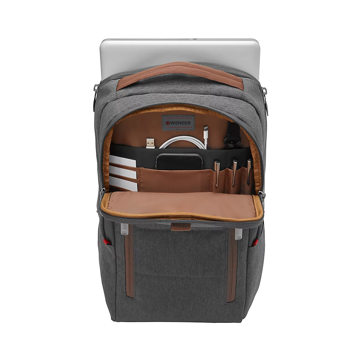 Wenger CityUpgrade laptoprugzak, 15 l, voor laptops tot 16' &amp; tablets tot 12', set, laptop- &amp; tabletvak, l 170 x b 280 x h 410 mm, polyester, grijs