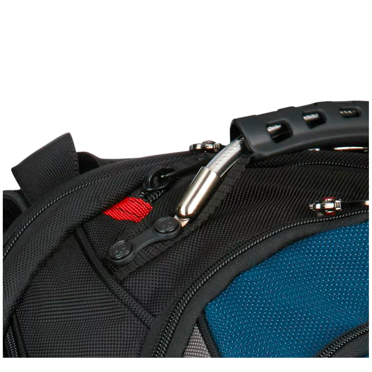 Wenger Ibex laptop rugzak, laptops van 15.6'-17.3', laptopvak, zijvakken van gaas, L 230 x B 340 x H 470 mm, 25 l, polyester, zwart/blauw/grijs